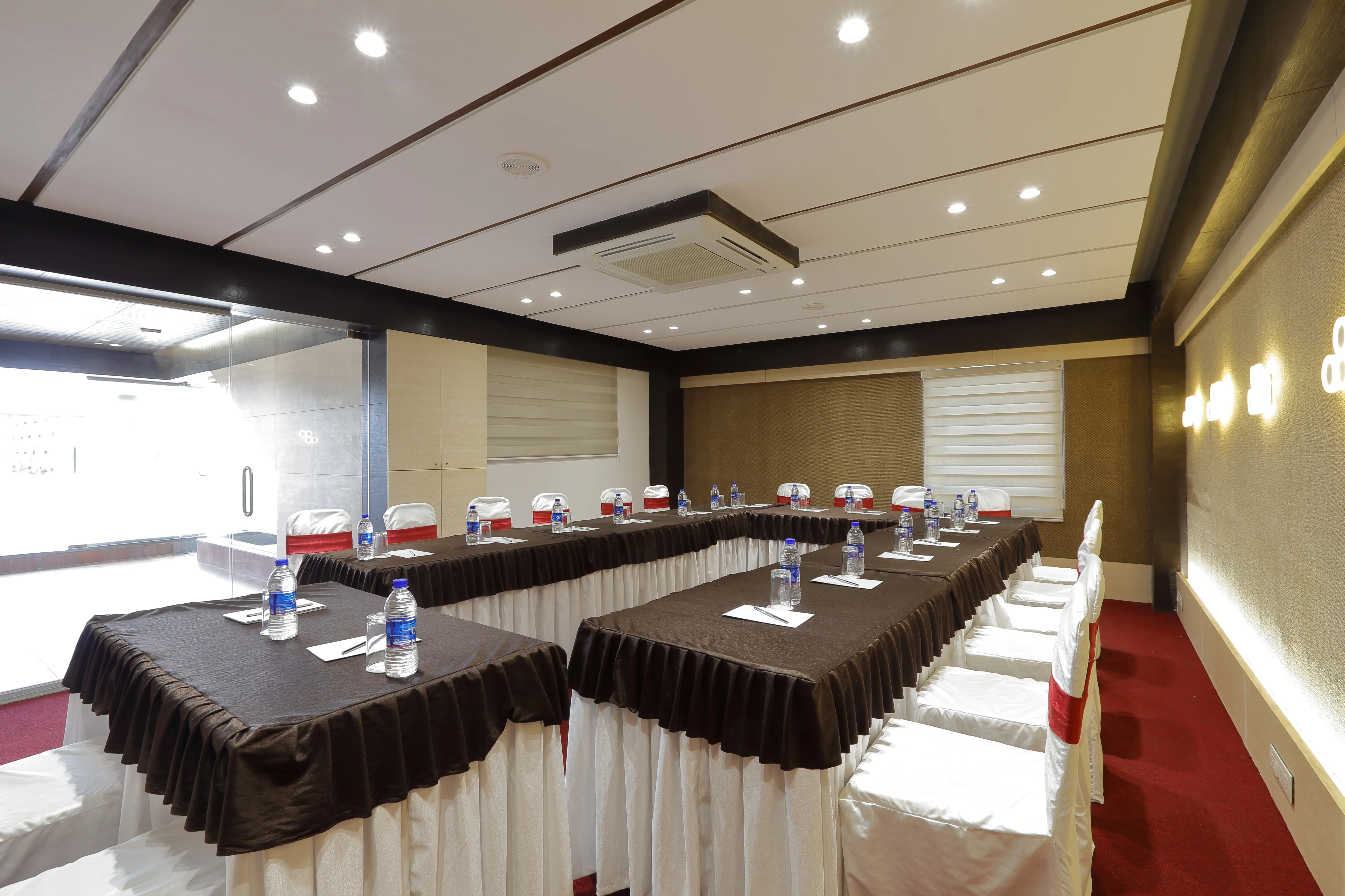 Modern conference room setup